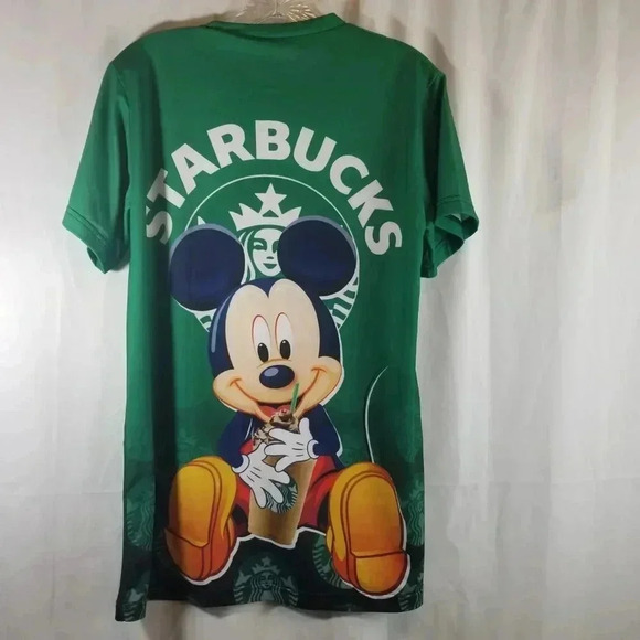 Starbucks Mickey Mouse Shirt Sz M - Picture 3 of 7